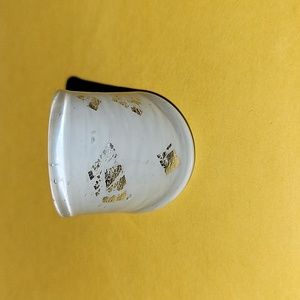 White and Silver Acrylic Statement Ring